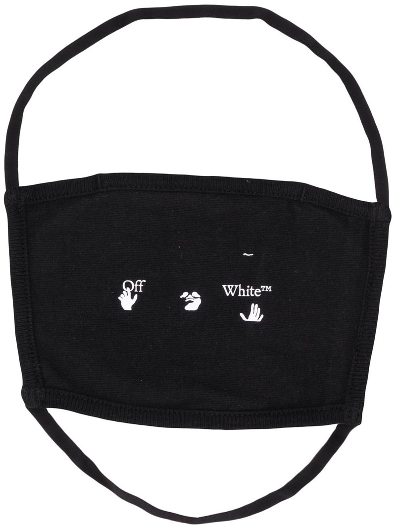 logo-print face mask 1