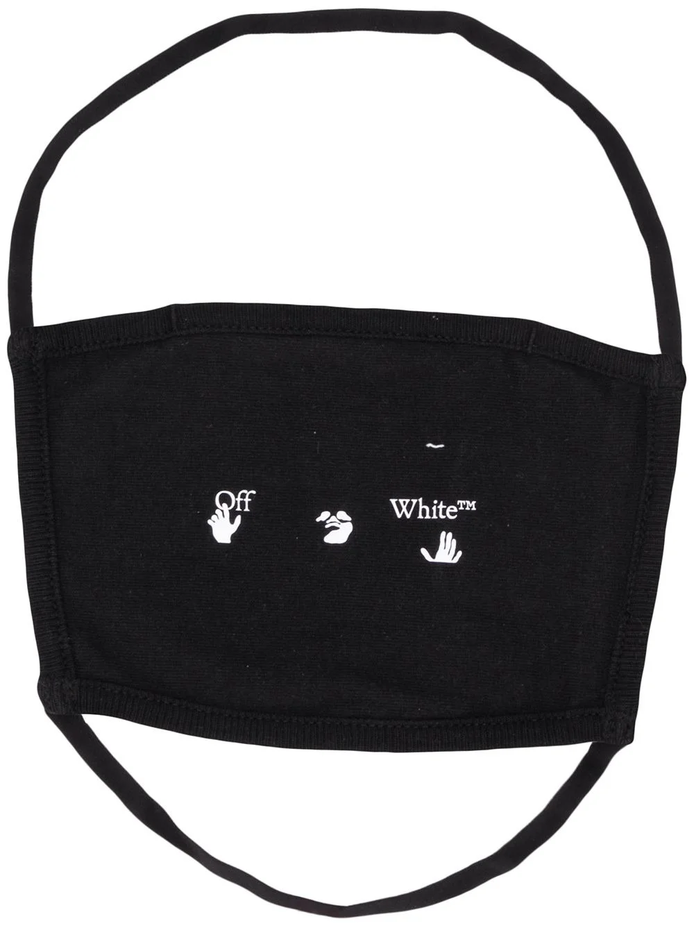 logo-print face mask - 1