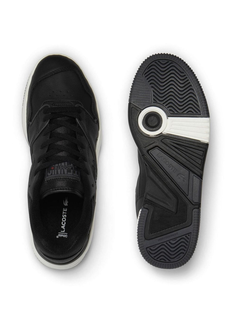Lineshot panelled leather sneakers 4