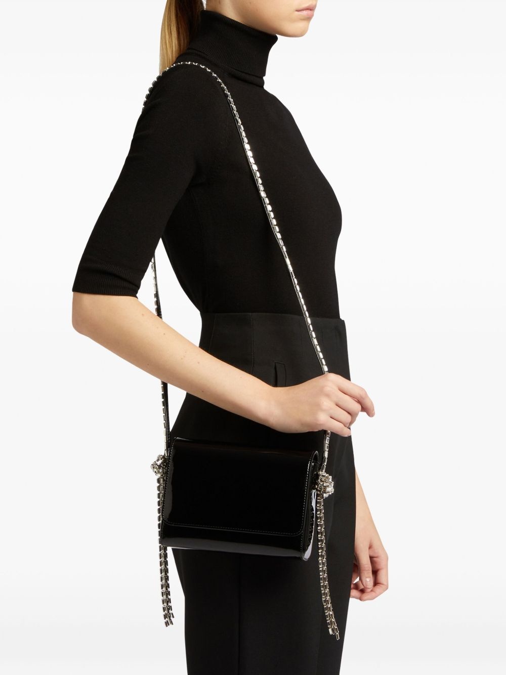 patent-finish clutch bag - 2