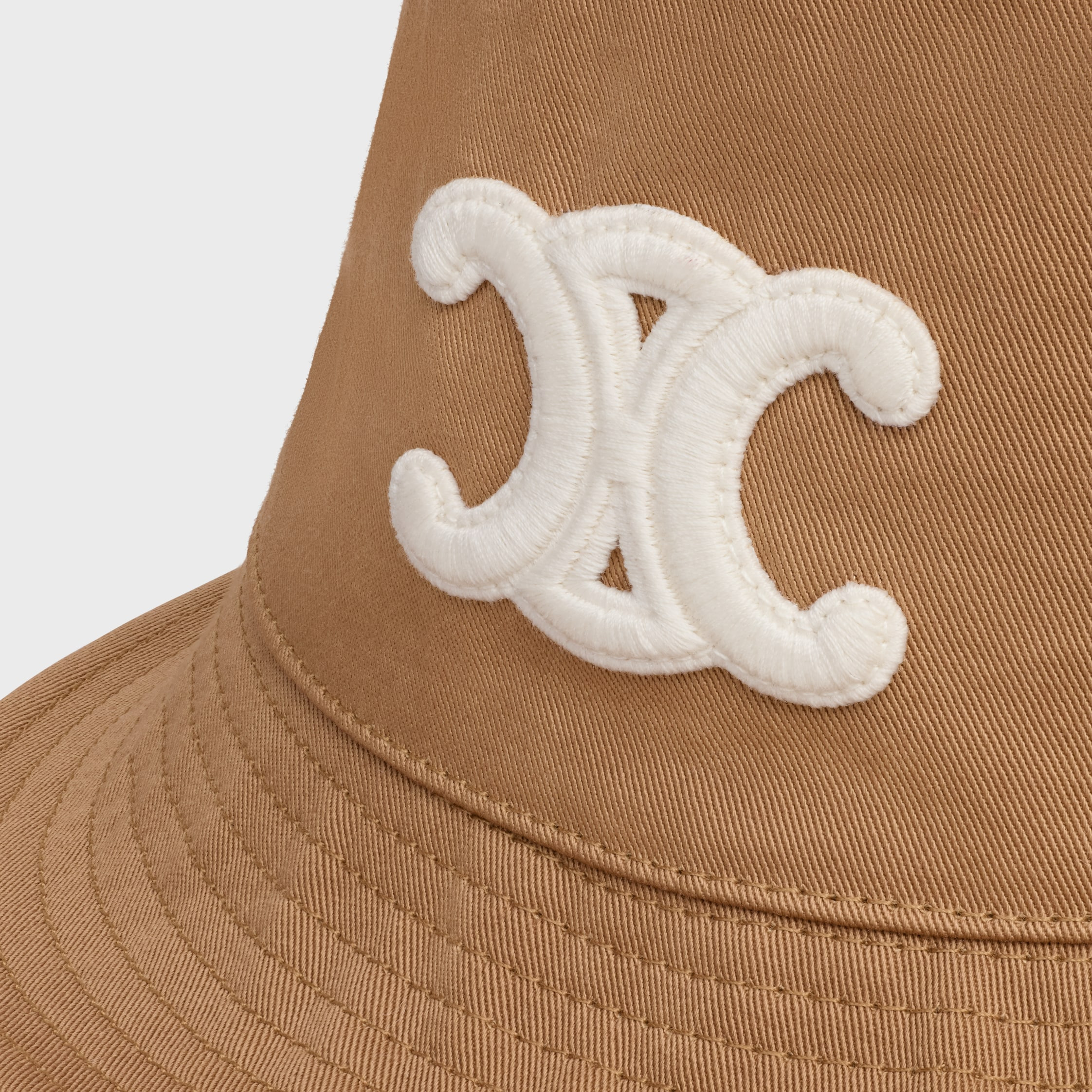 triomphe bucket hat in cotton - 3