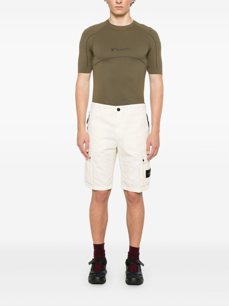 Stone Island organic cotton canvas shorts outlook