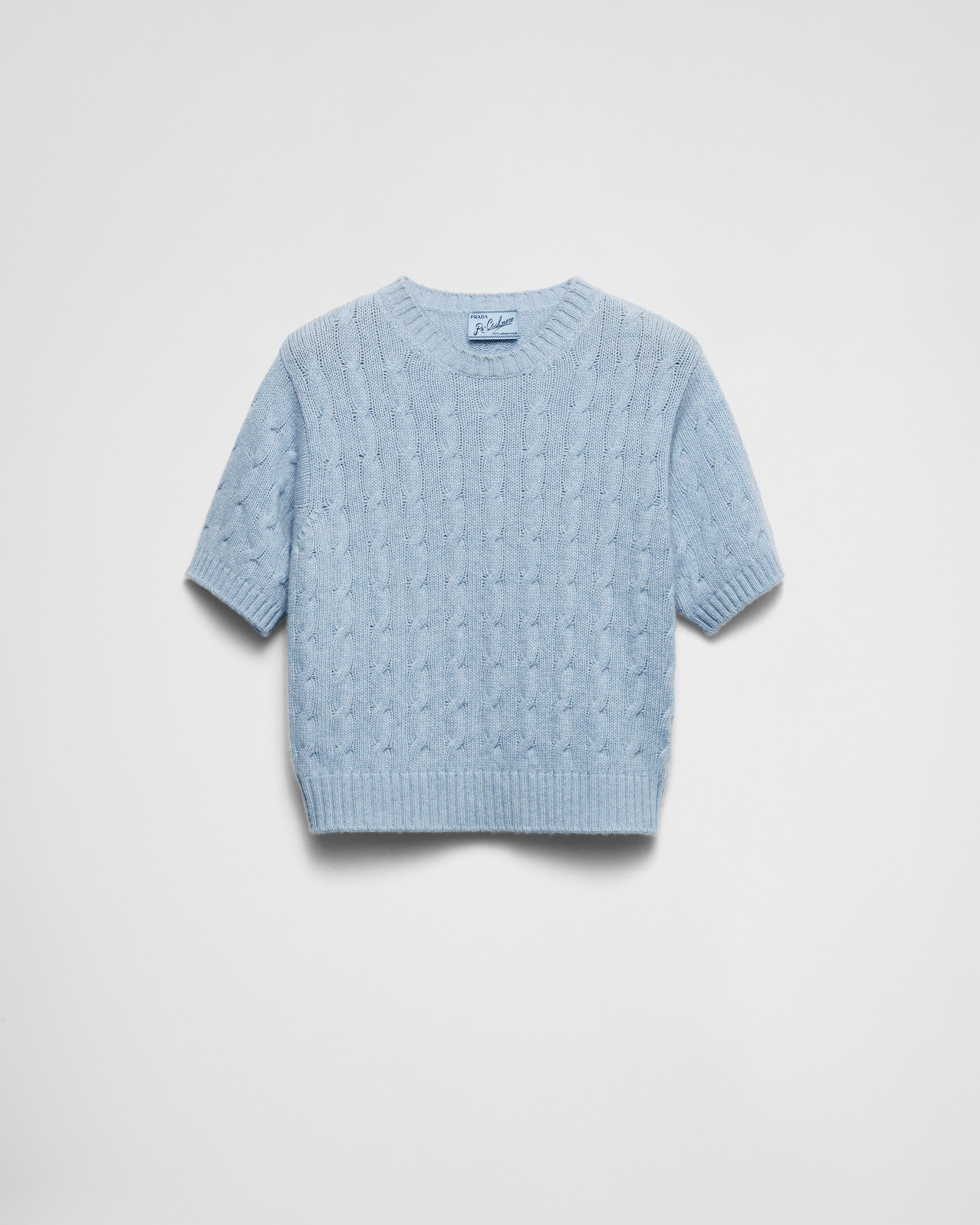 Cable-knit cashmere sweater - 1