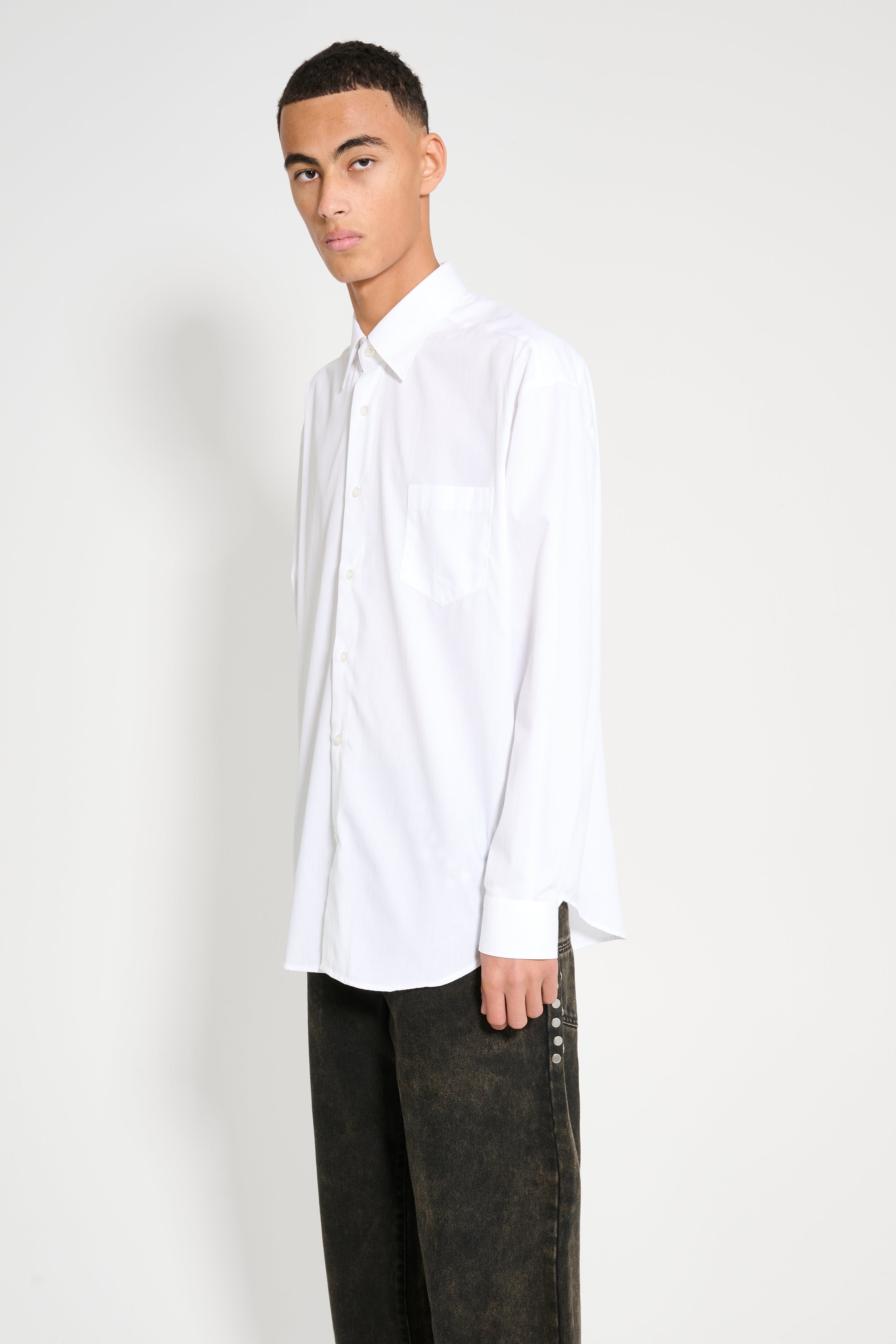 NAMACHEKO NAMACHEKO COLT SHIRT LUCENT WHITE | REVERSIBLE 