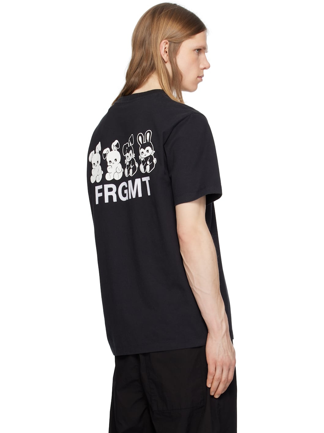Moncler x FRGMT Hiroshi Fujiwara Black Cartoon Logo T-shirt - 3