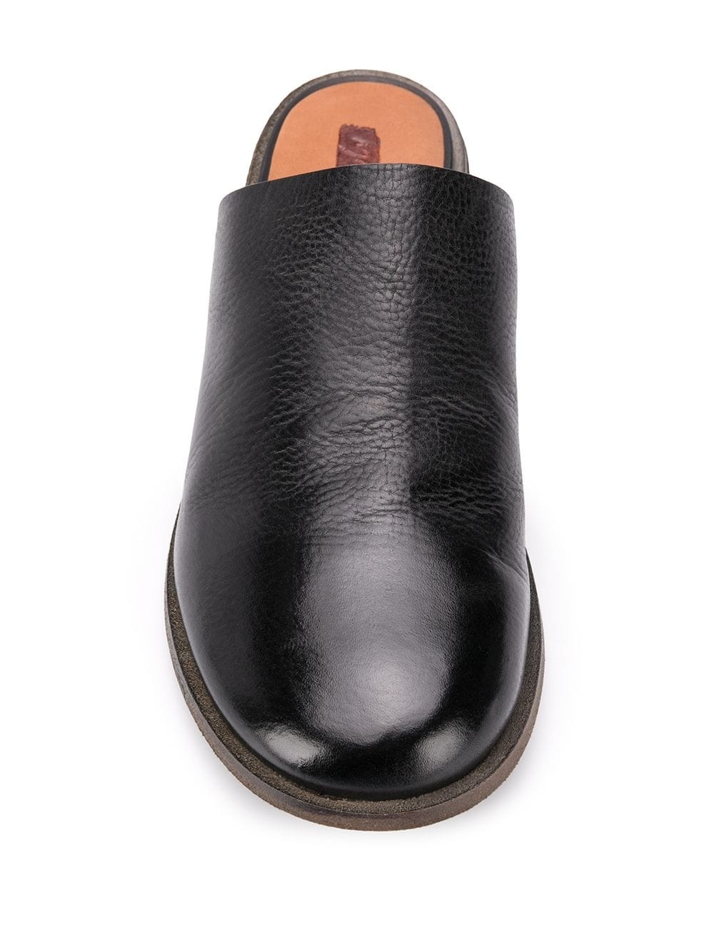 flat leather mules - 4