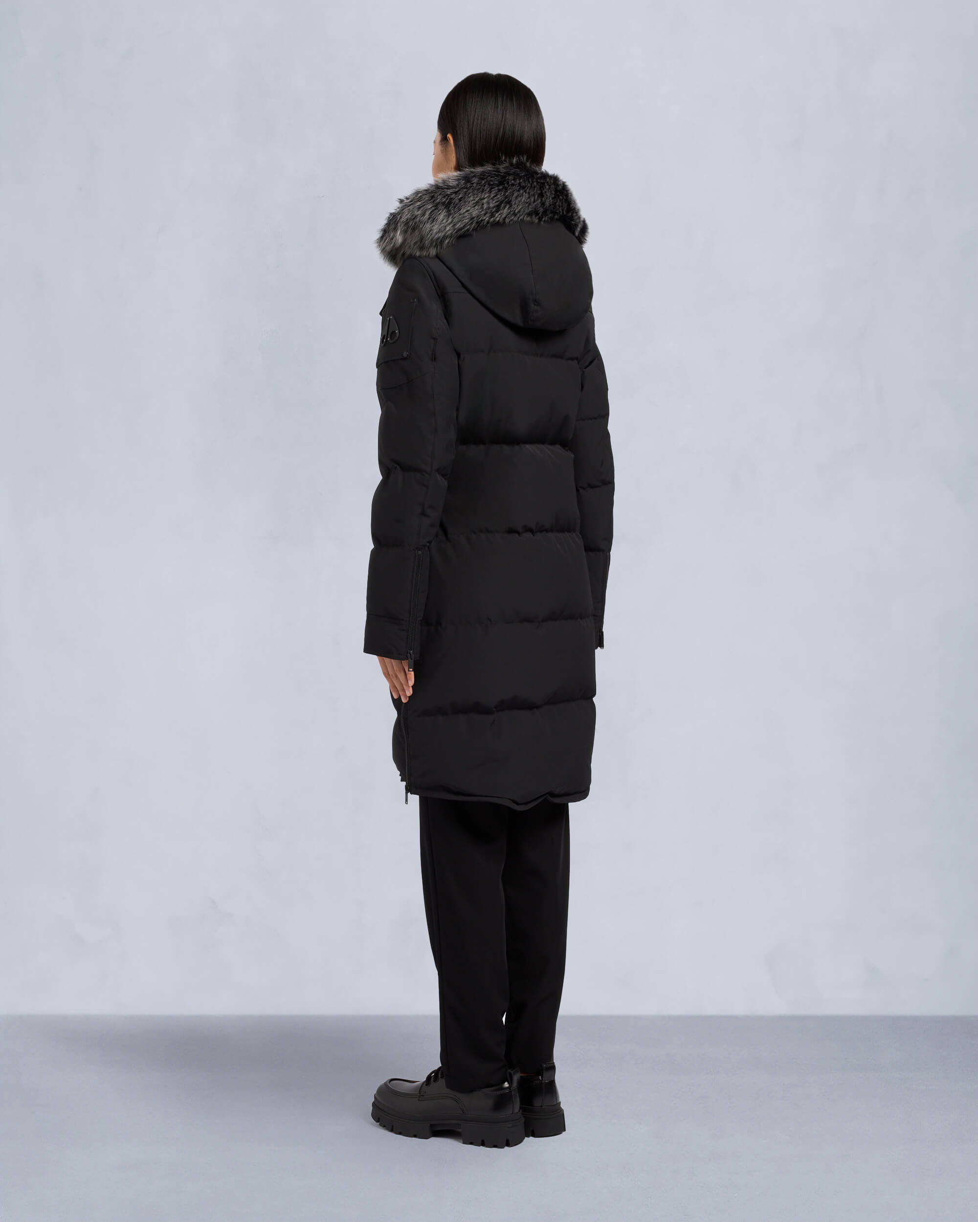 ONYX SHEARLING CAUSAPSCAL PARKA - 4