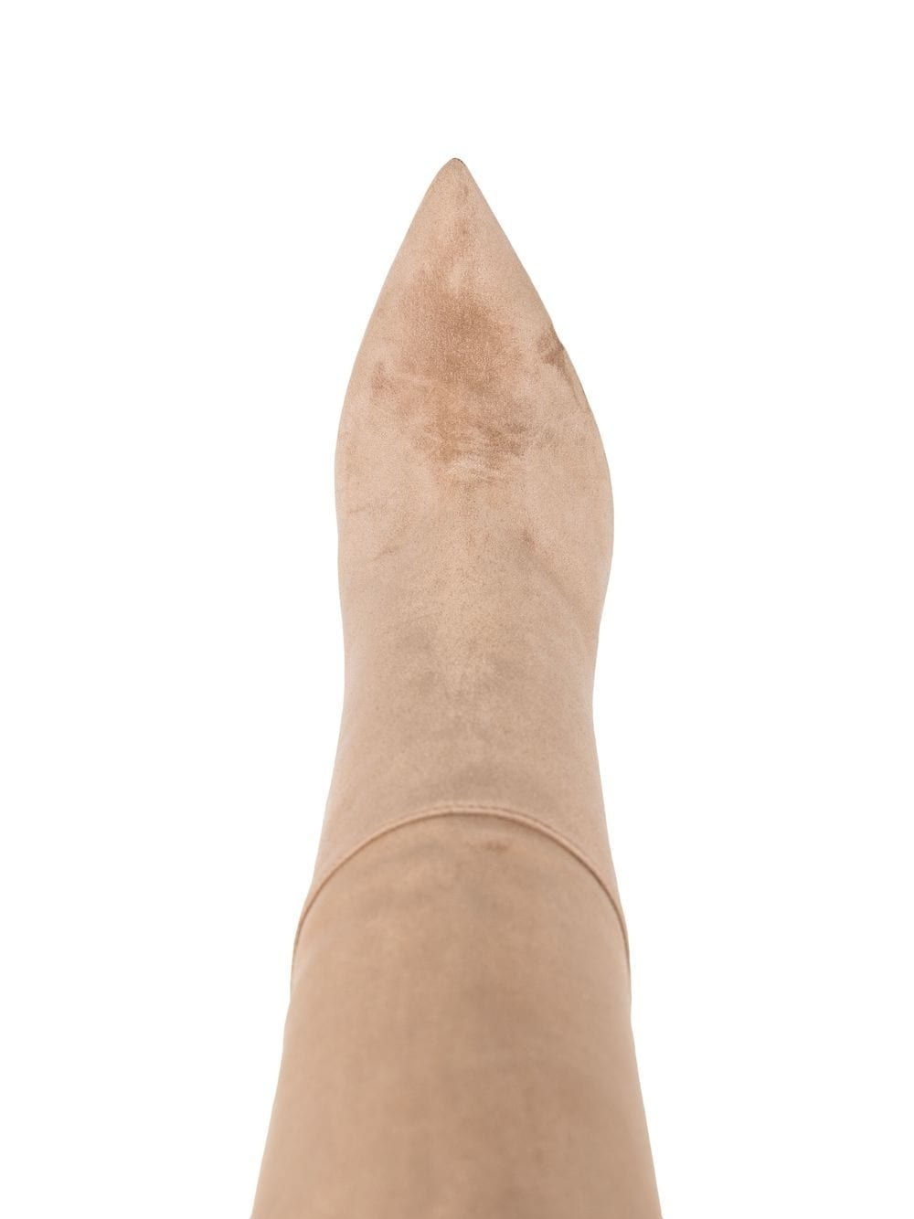 105mm pointed suede boots - 4