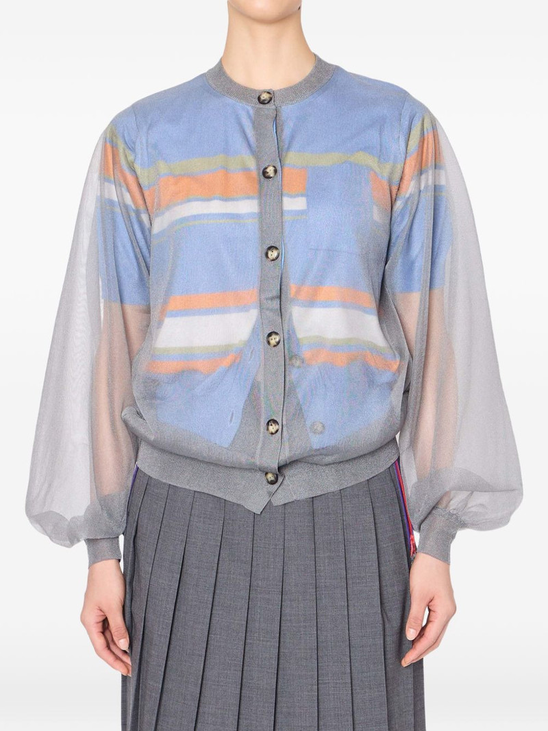 balloon-sleeve cardigan 1