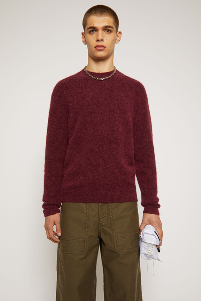 Acne Studios Alpaca-wool sweater burgundy outlook