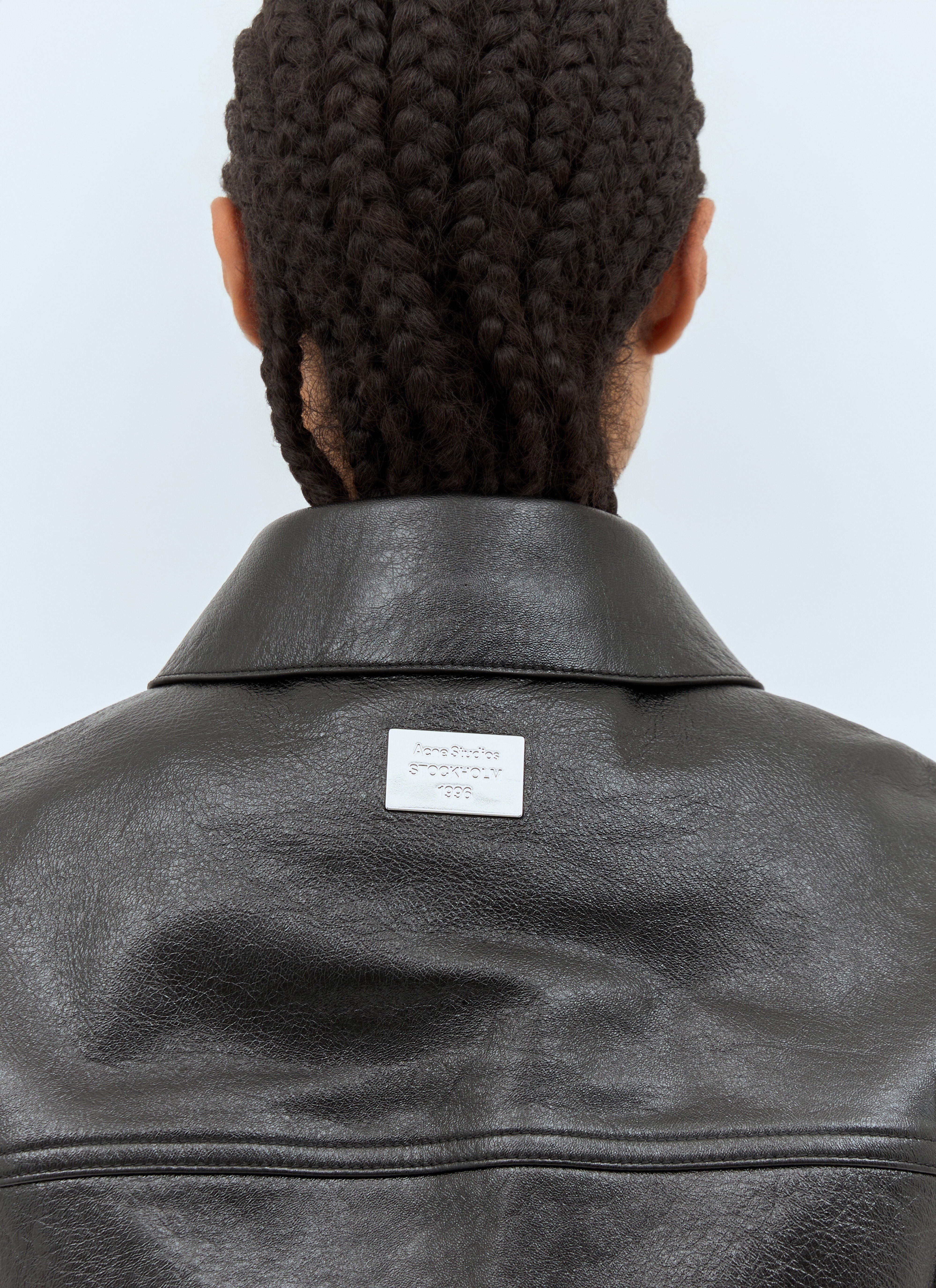 Acne Studios Acne Studios Women Leather Zip-Up Jacket Acne Studios Acne Studios Women Leather Zip-Up Jacket