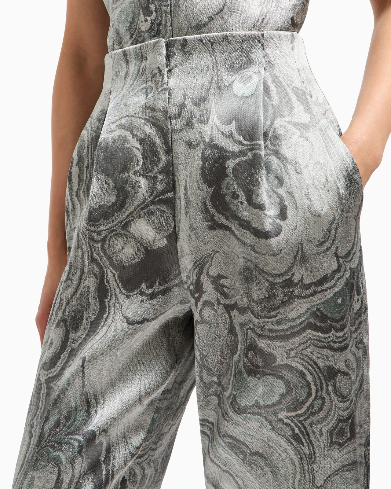 JACQUARD SINGLE-PLEAT TROUSERS - 5