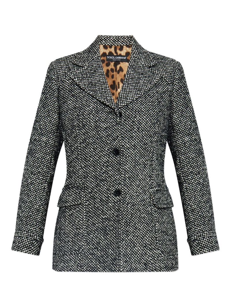 flap-pockets tweed jacket 1