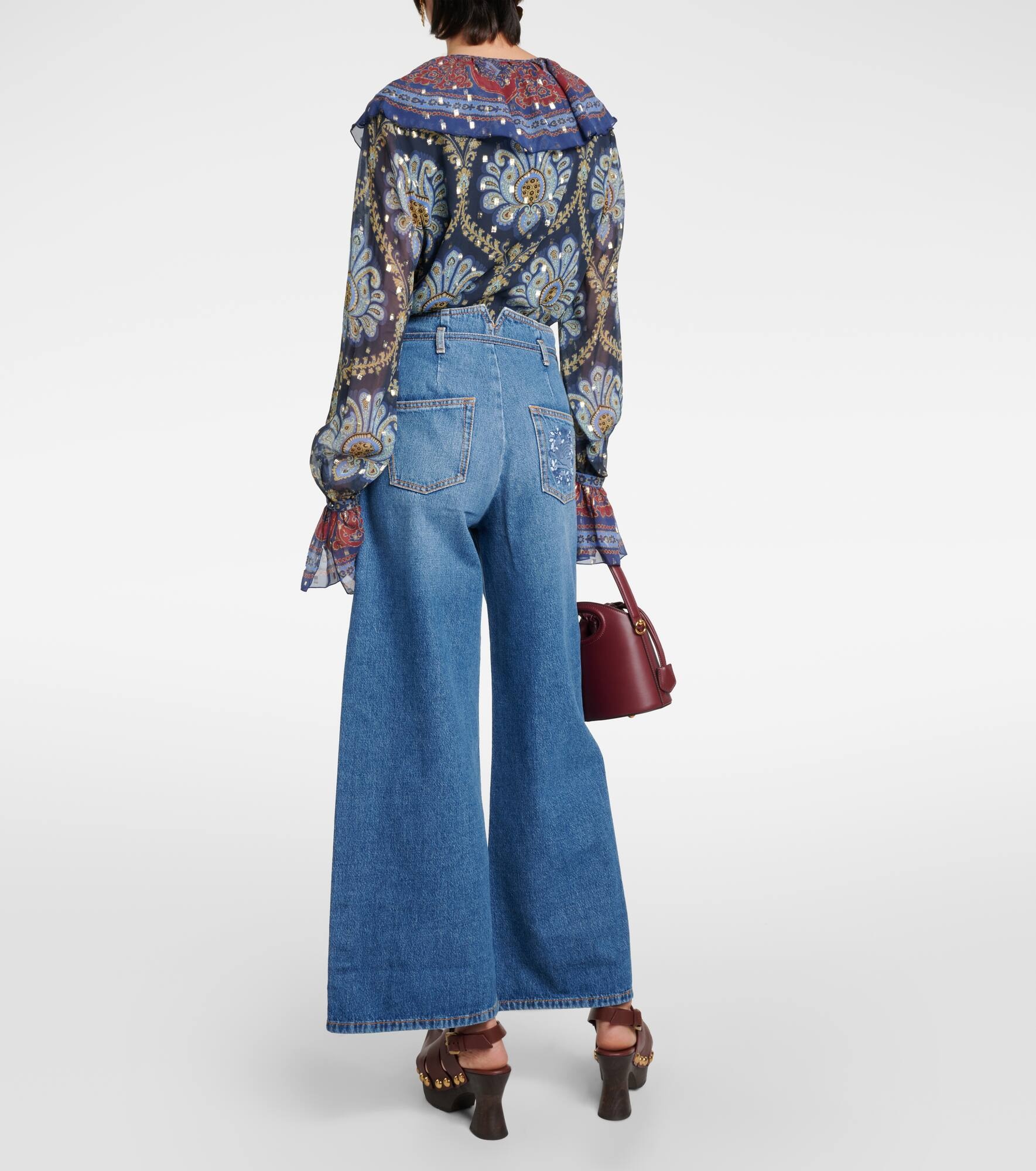 High-rise wide-leg jeans - 3
