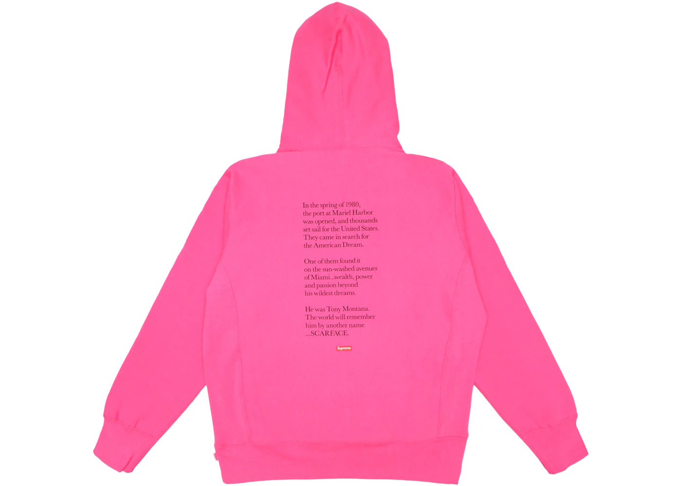 Supreme Scarface Friend Hooded Sweatshirt Magenta - 2