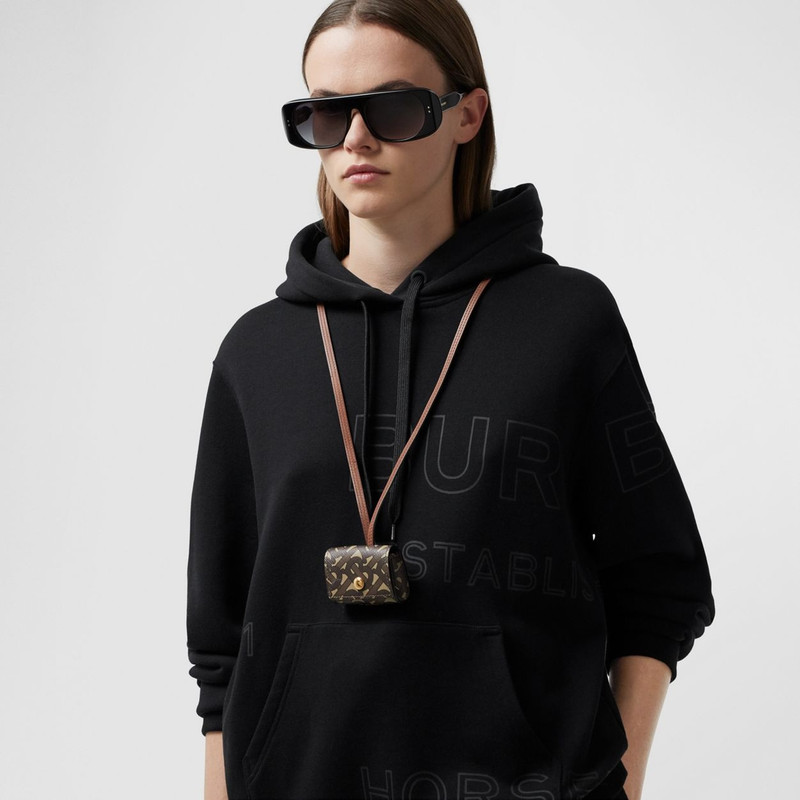 Monogram Print E-canvas AirPods Pro Case Lanyard 5