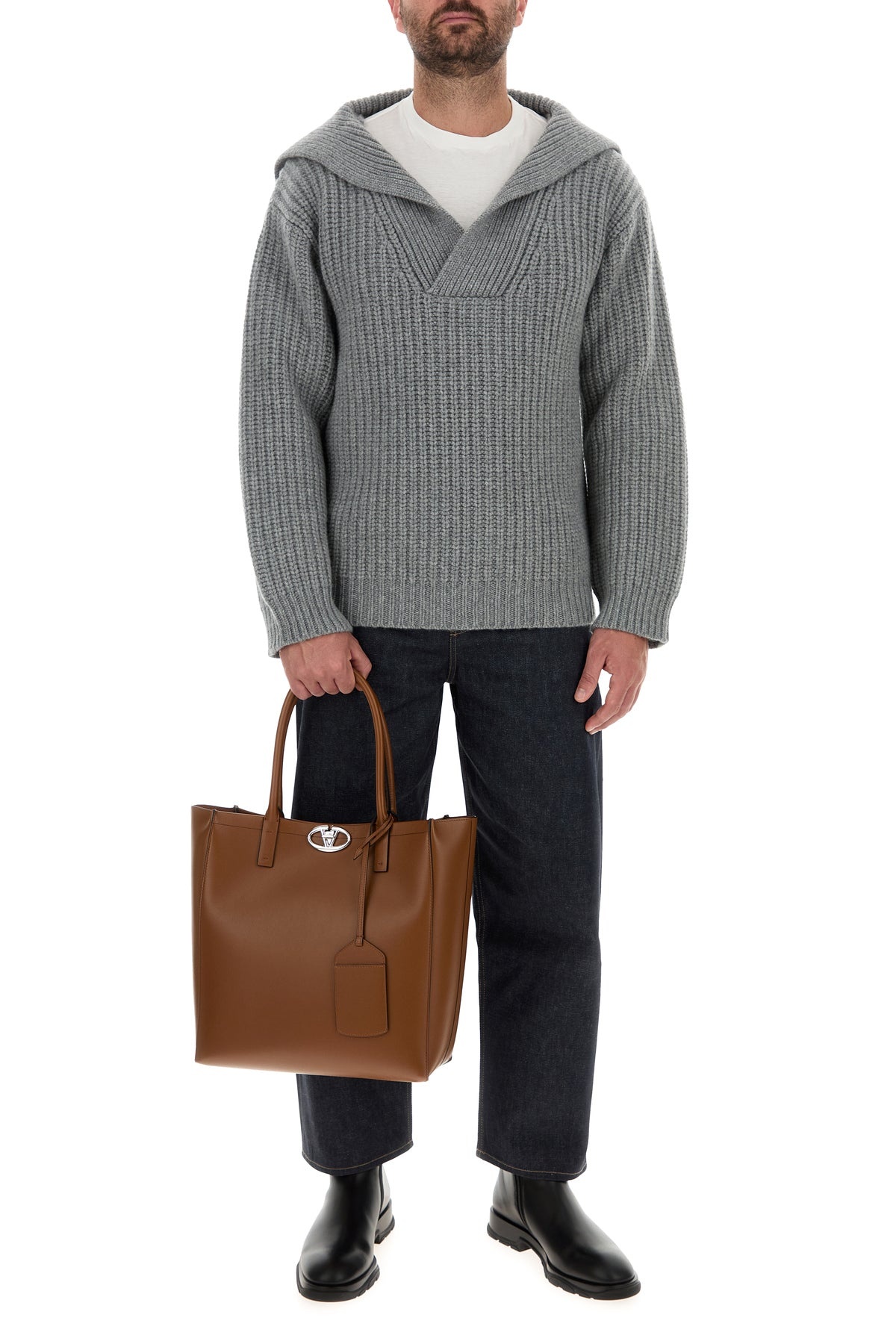 Grey cashmere sweater - 6