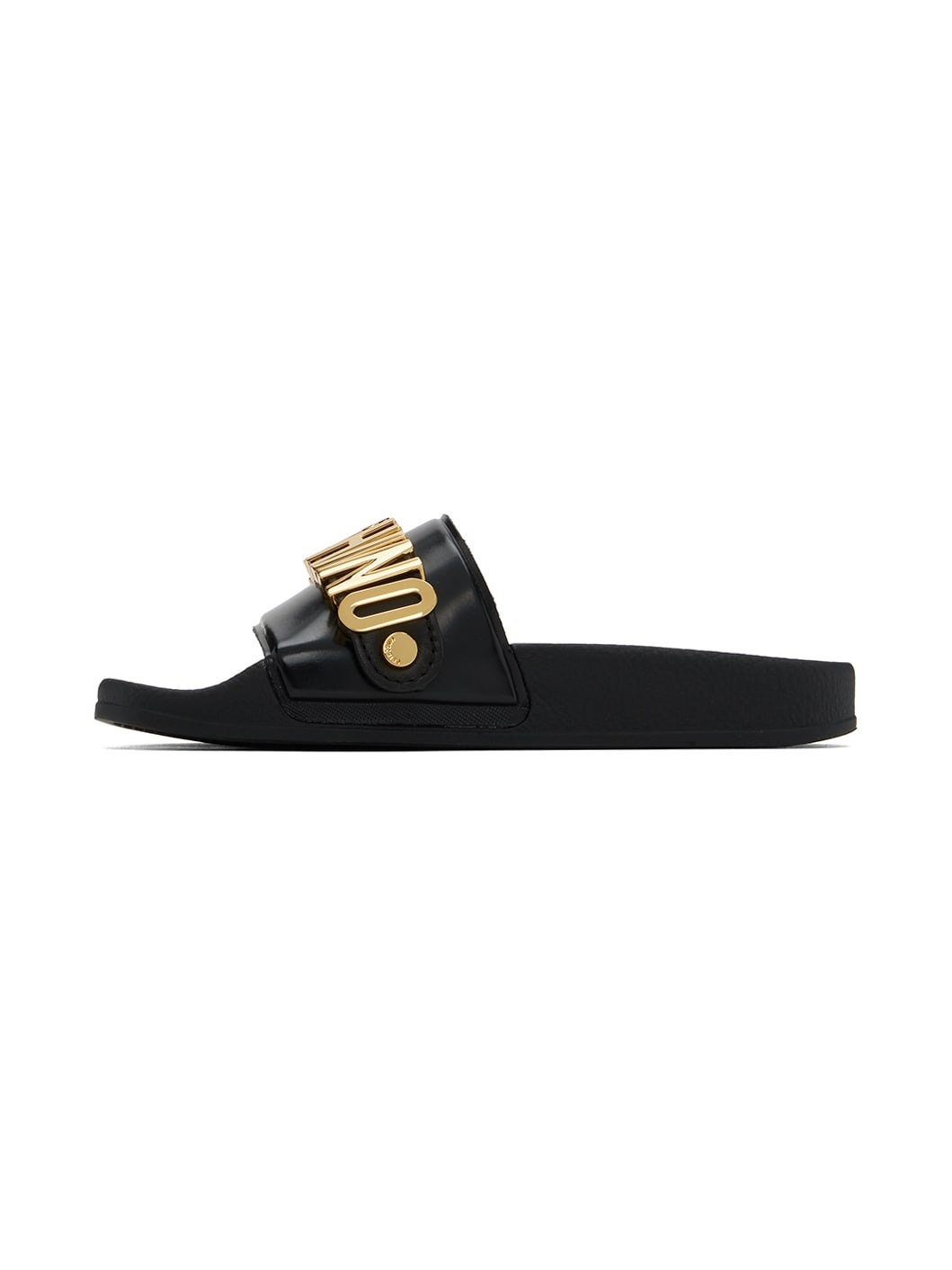Black Lettering Logo Pool Slides - 3