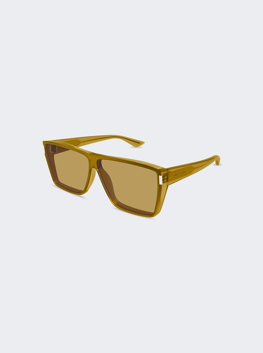 Vitti Flat Top Sunglasses Shiny Transparent Ocra - 4