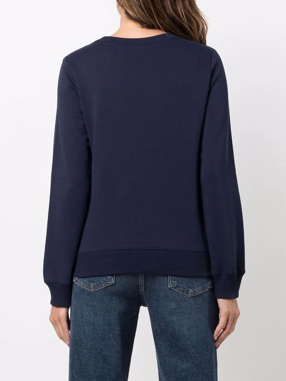 logo-print cotton sweatshirt - 4