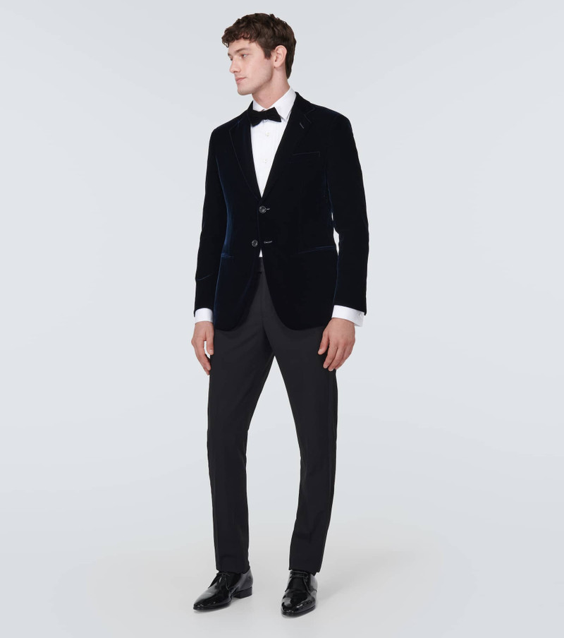 GIORGIO ARMANI Velvet tuxedo jacket outlook