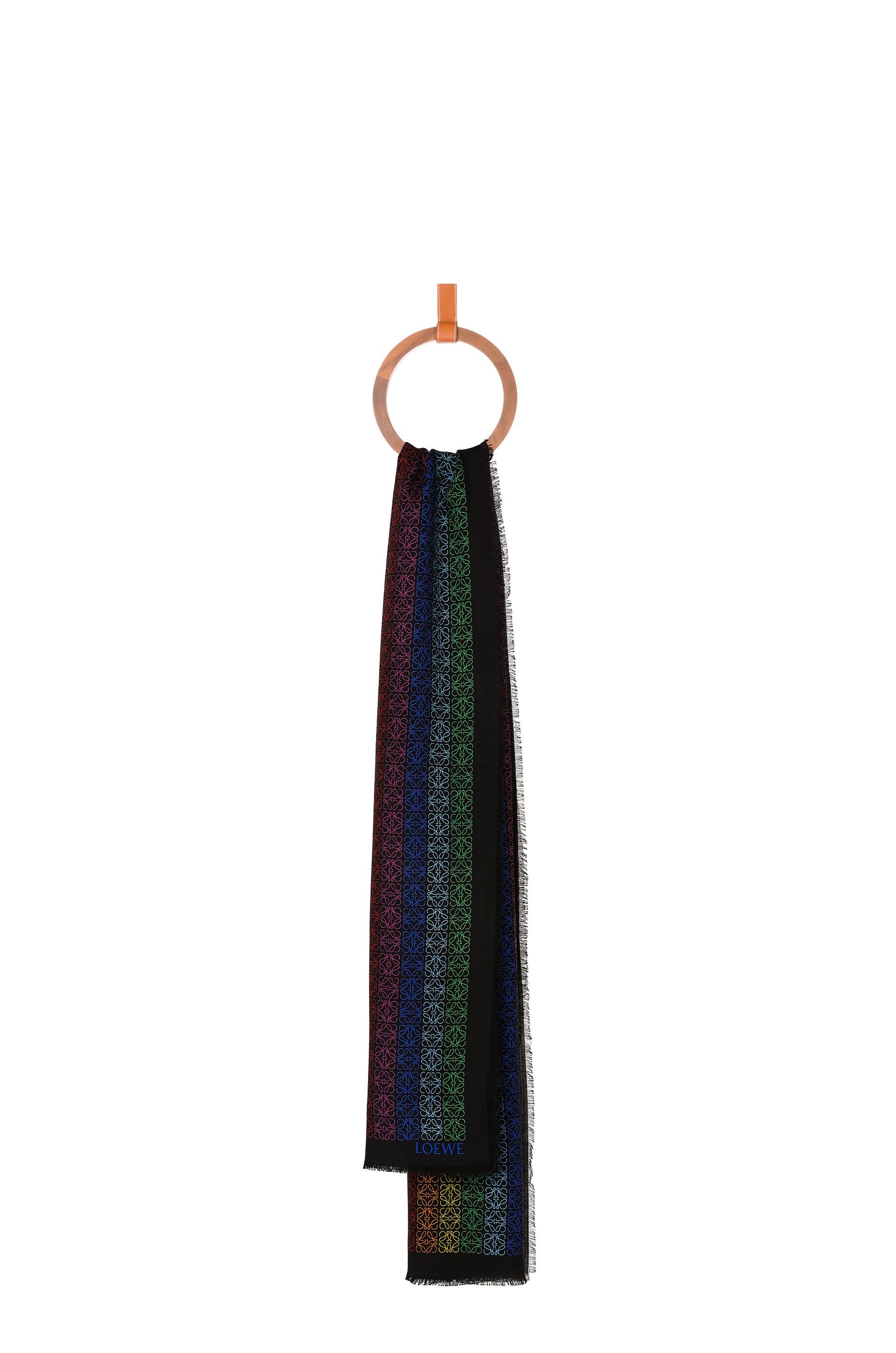 LOEWE Anagram scarf in wool and cashmere - 1