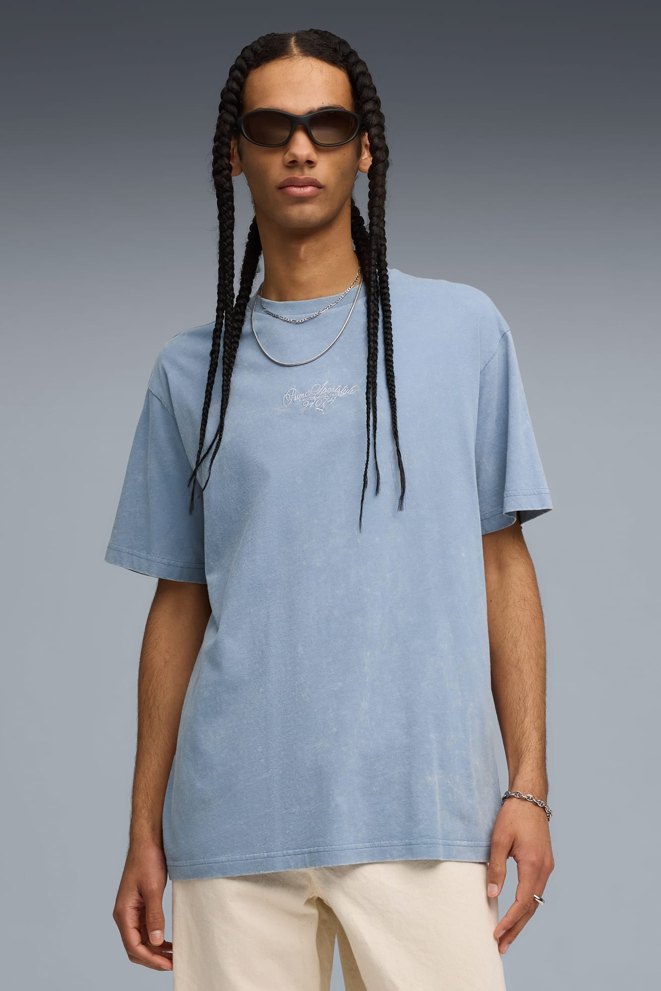 Graphic Relaxed Washed Tee Men - 3