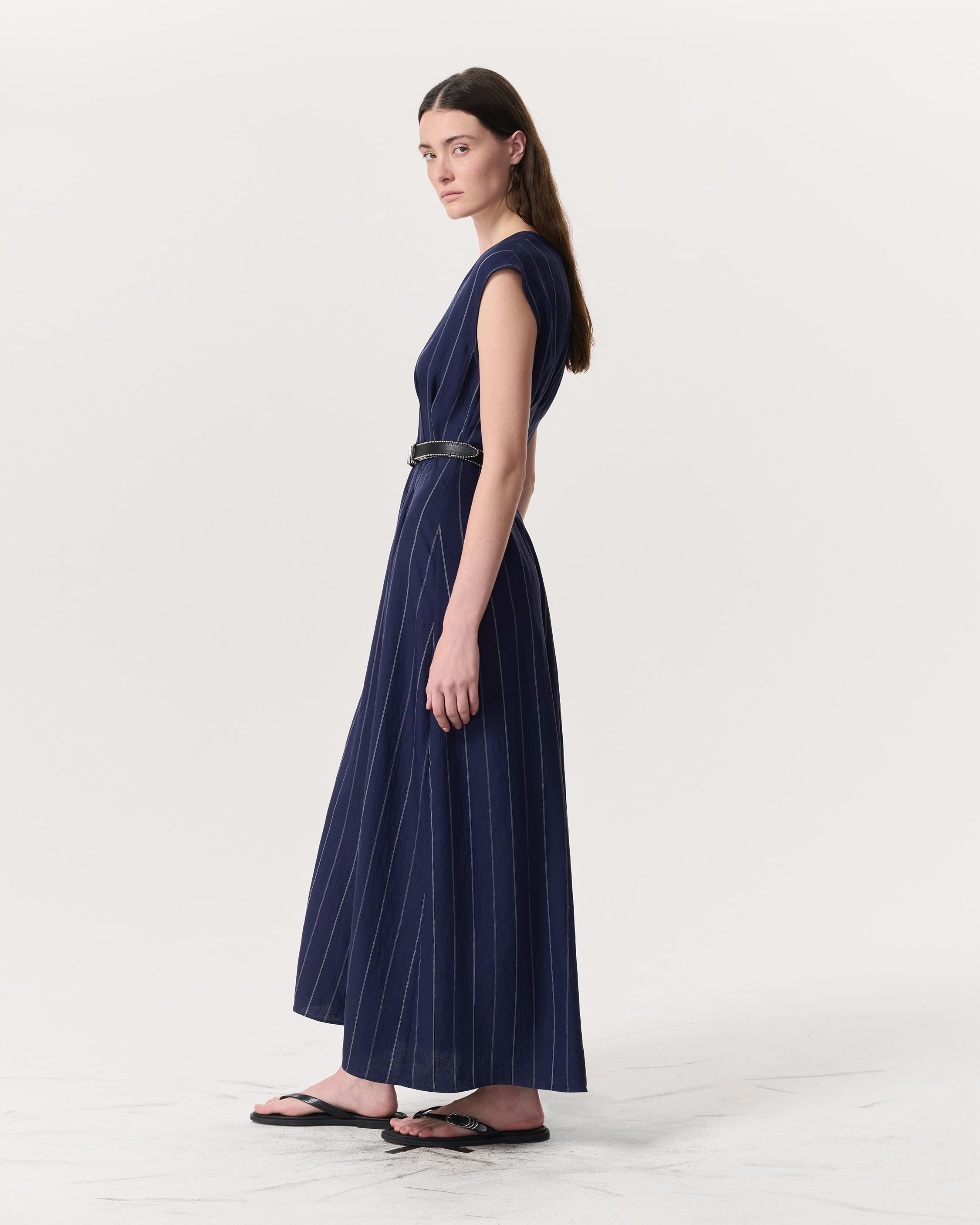 Ines Striped Sleeveless Maxi Dress - 4