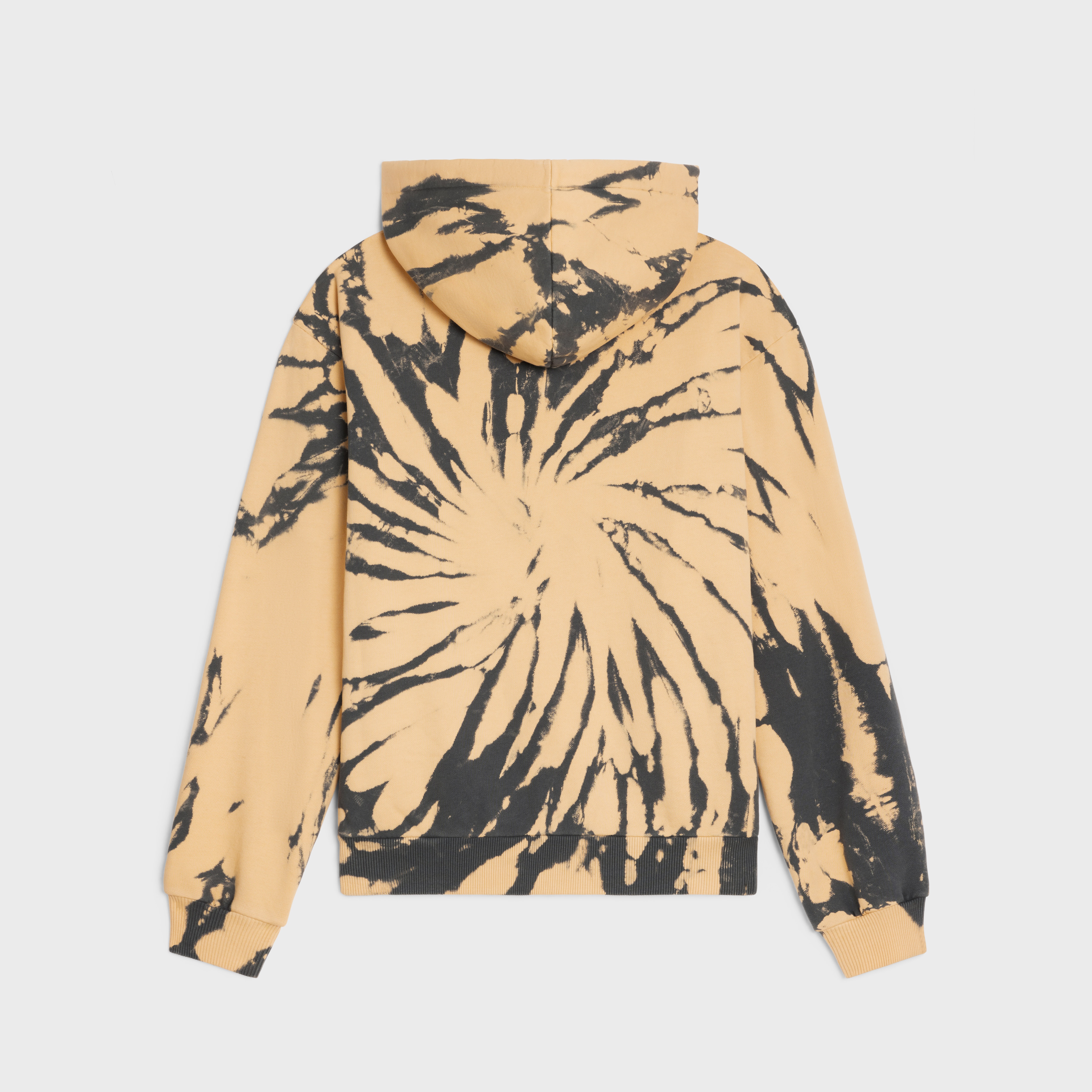 celine loose hoodie in cotton fleece - 2
