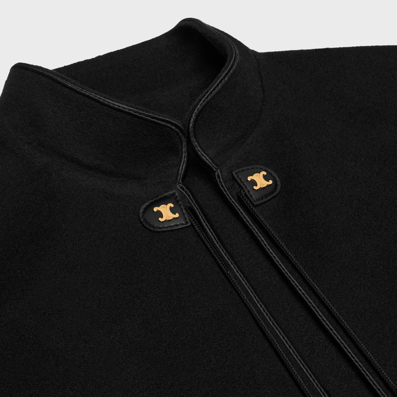 high-collar cape in double face cashmere 3