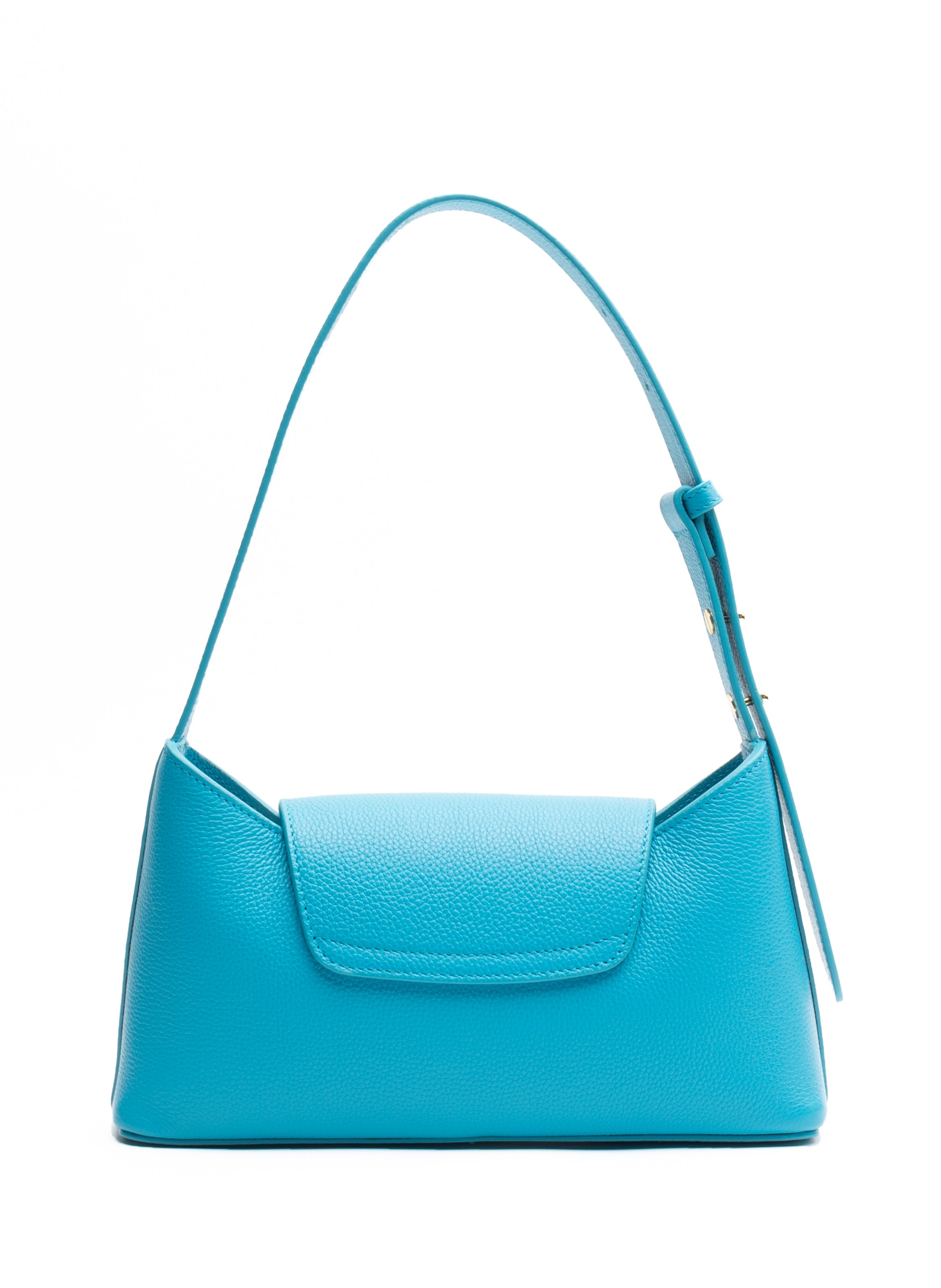 Envelope Pebbled Leather Blue 3