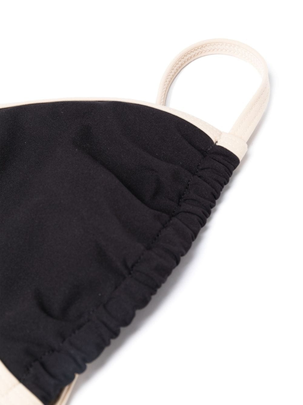 contrasting-border triangle-cup bikini top - 3