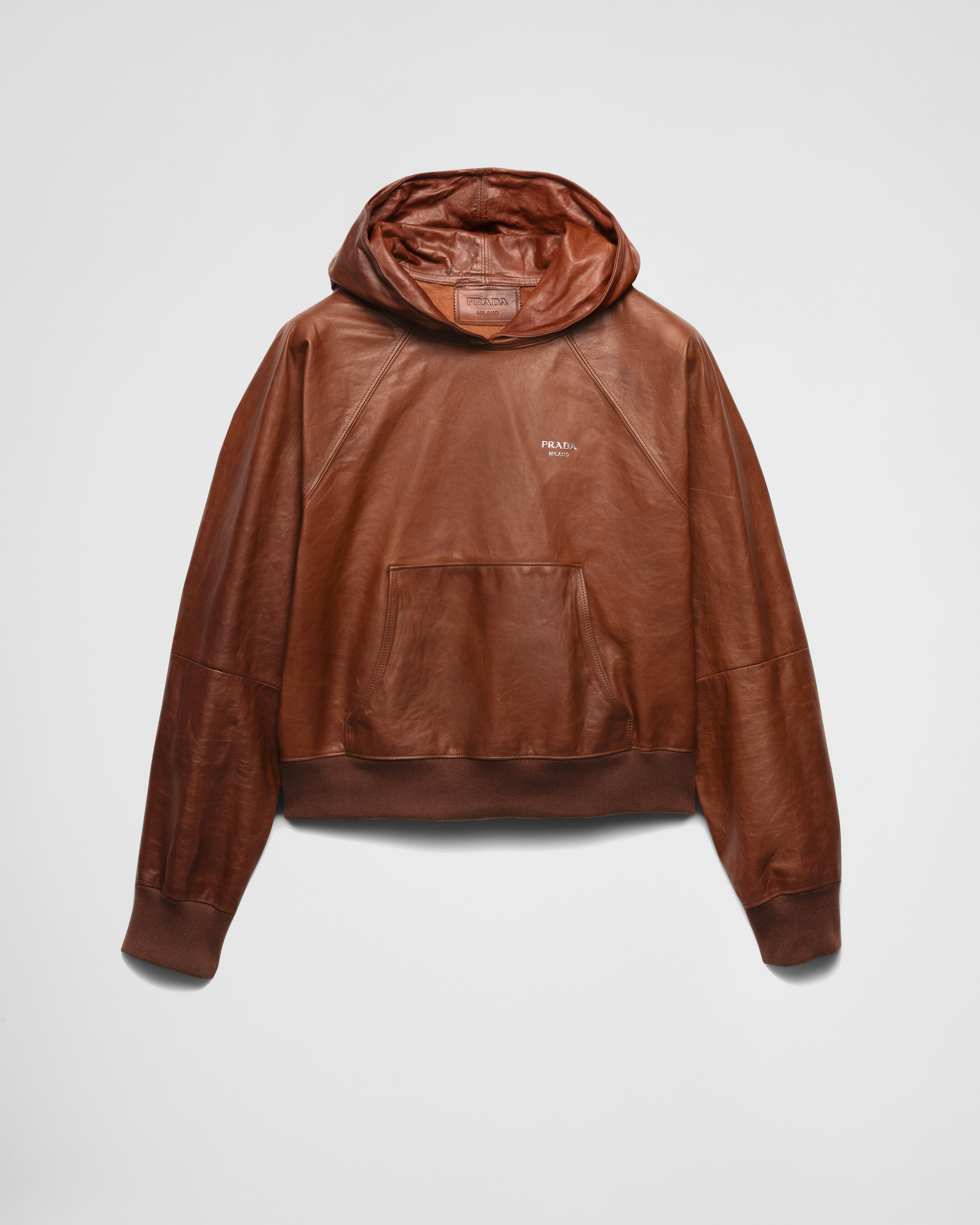 Leather hoodie - 1
