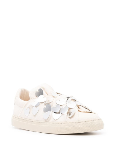 Ports 1961 heart-embellished low-top sneakers outlook