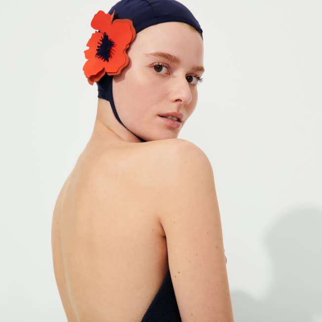 Women Bathing Cap Fleurs 3D - 3