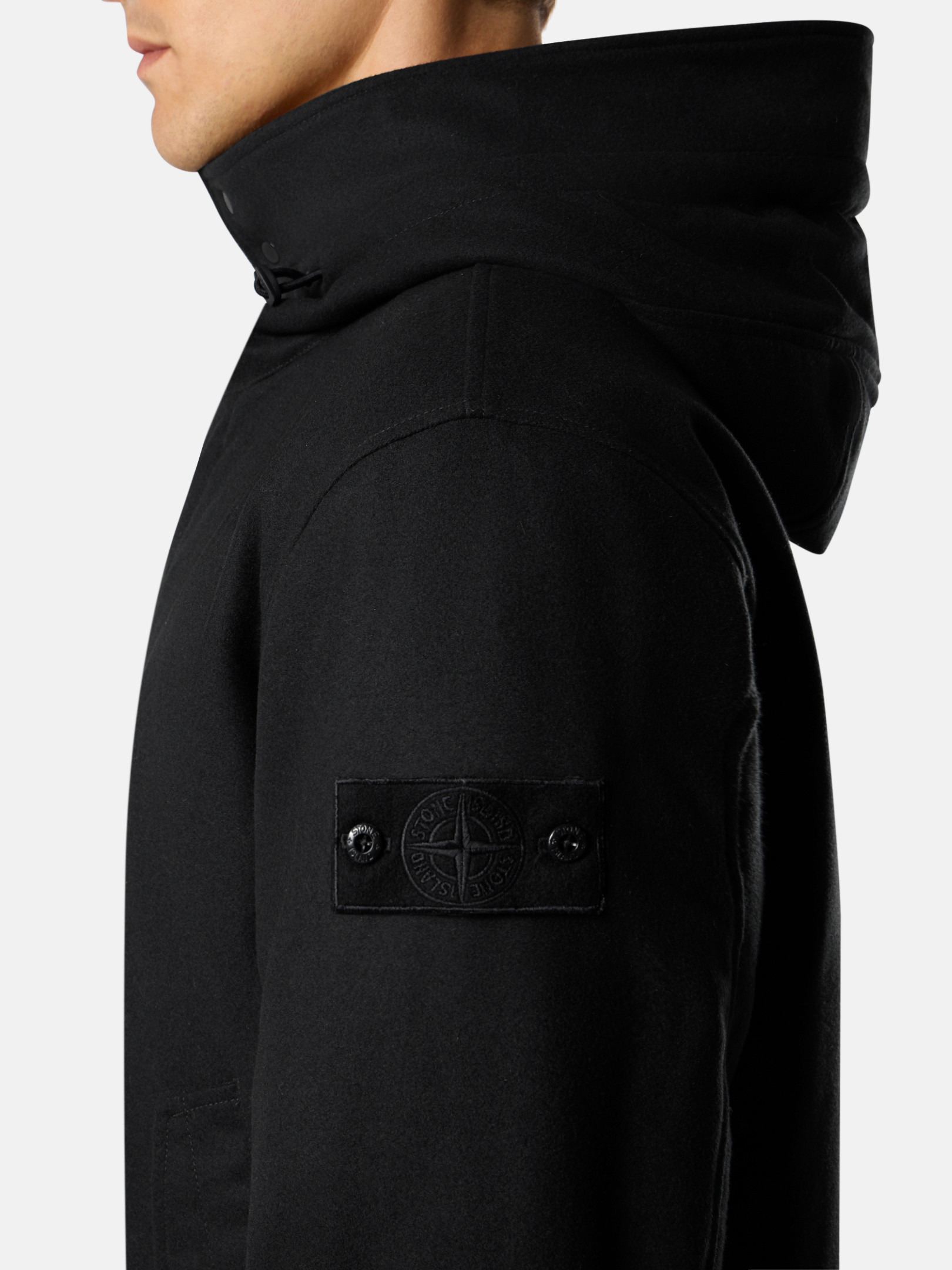4100103 WOOL NYLON FLANNEL_STONE ISLAND GHOST - 4
