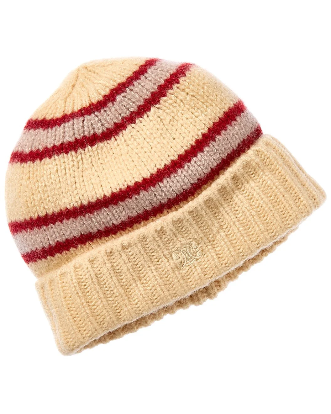 CELINE Triomphe Cashmere, Wool & Silk-Blend Beanie - 1