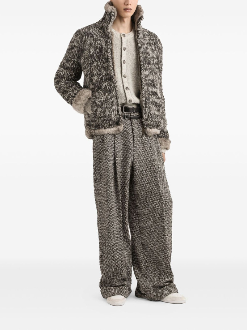 Dolce & Gabbana button-front textured cardigan outlook