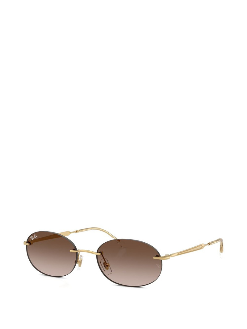 Ray-Ban oval-frame sunglasses outlook