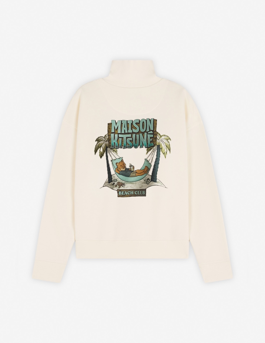 6-18 MAISON KITSUNE BEACH CLUB HALF ZIP COMFORT SWEATSHIRT - 3