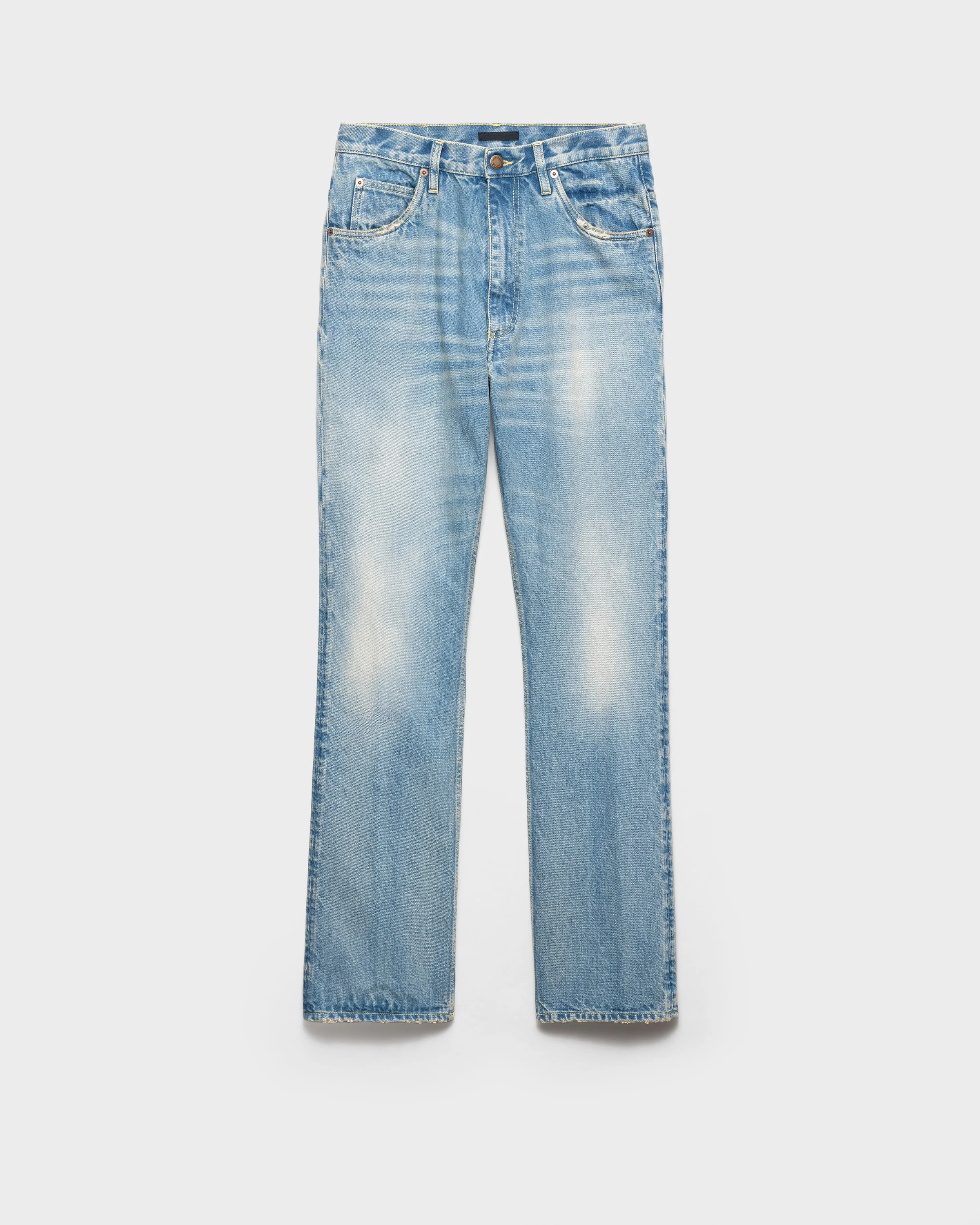 Washed denim jeans - 1