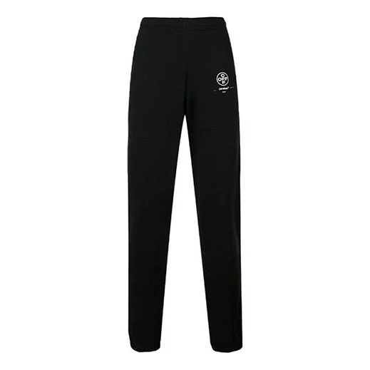 Off-White MENS Black Cotton Tracksuit Bottoms Black OMCH014R190030151028 - 1