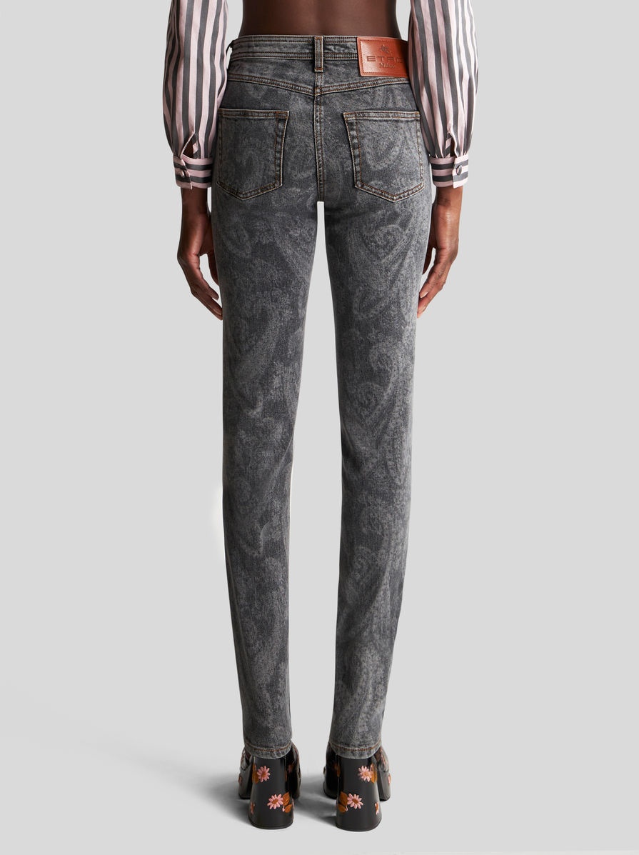 SKINNY JEANS WITH PAISLEY - 5