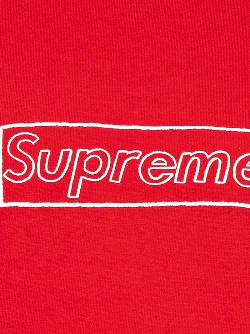 Supreme x KAWS chalk logo T-shirt outlook
