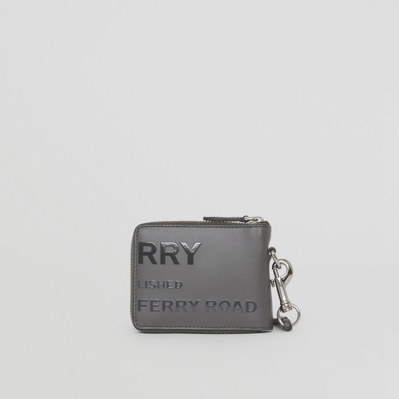 Horseferry Print Leather Ziparound Wallet Lanyard 7