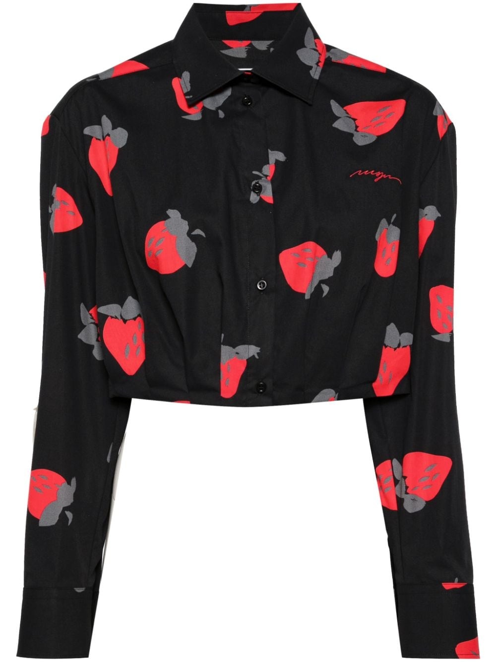 print cotton shirt - 1