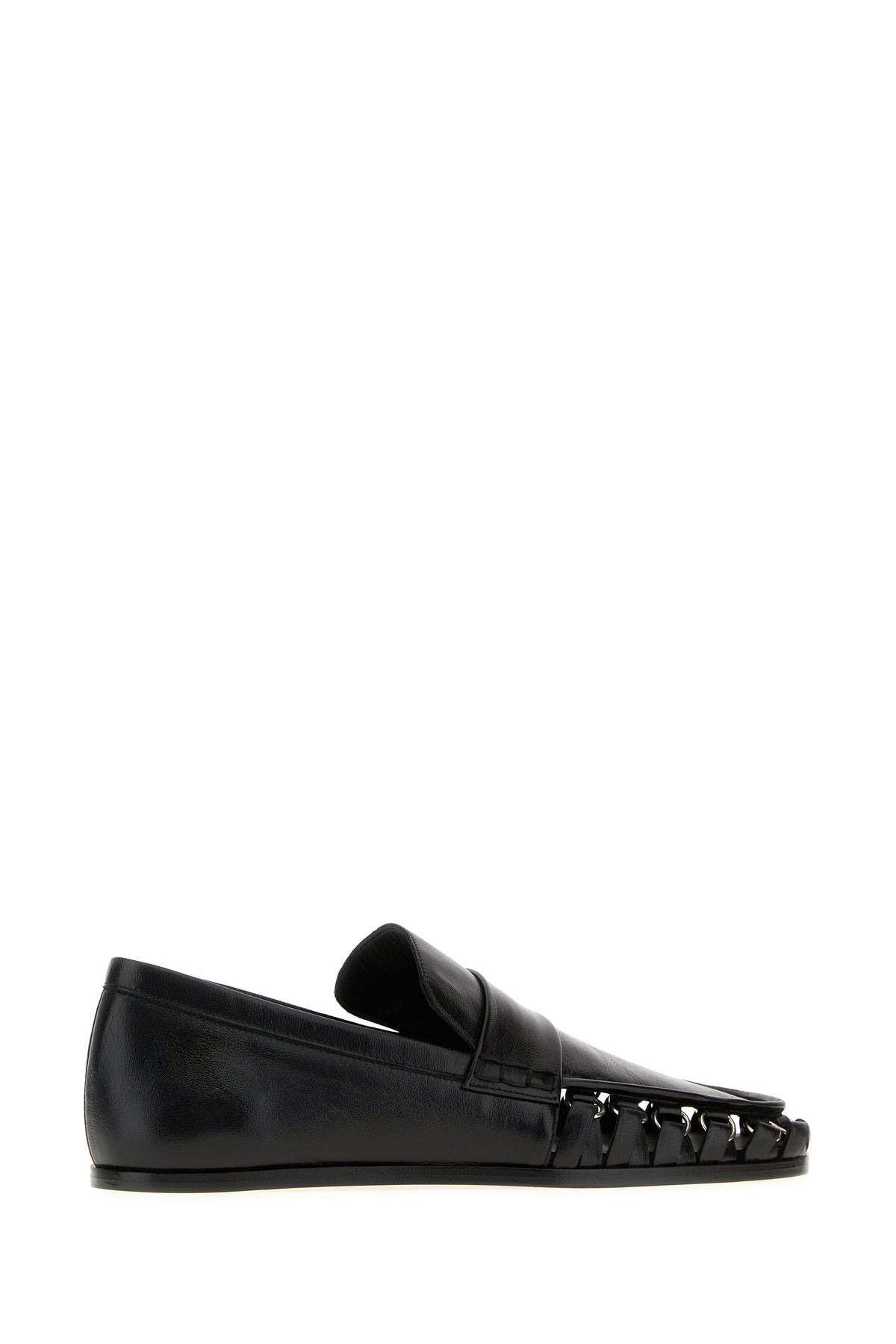 Black leather Nikki loafers - 3