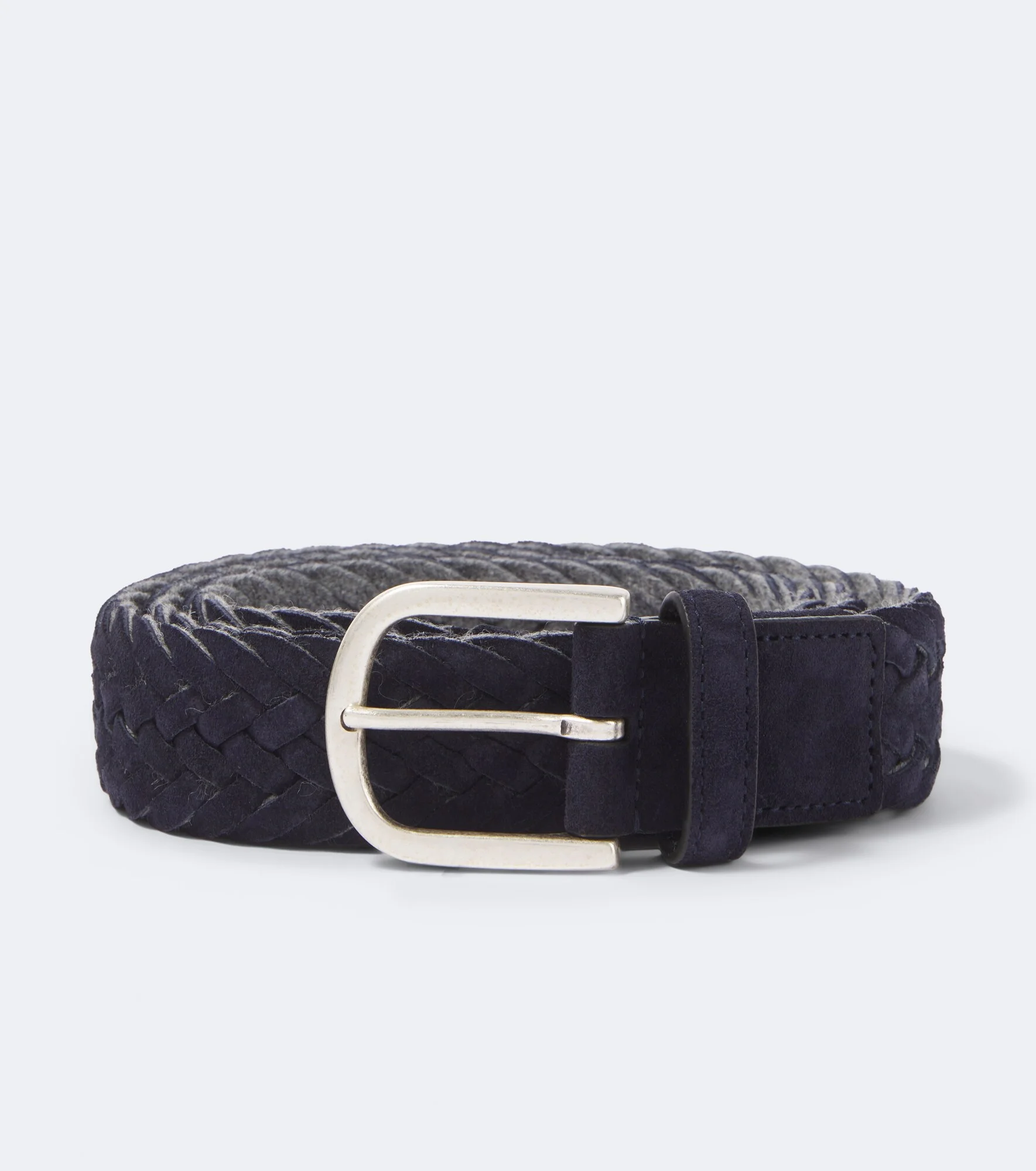 Braided suede belt - 1