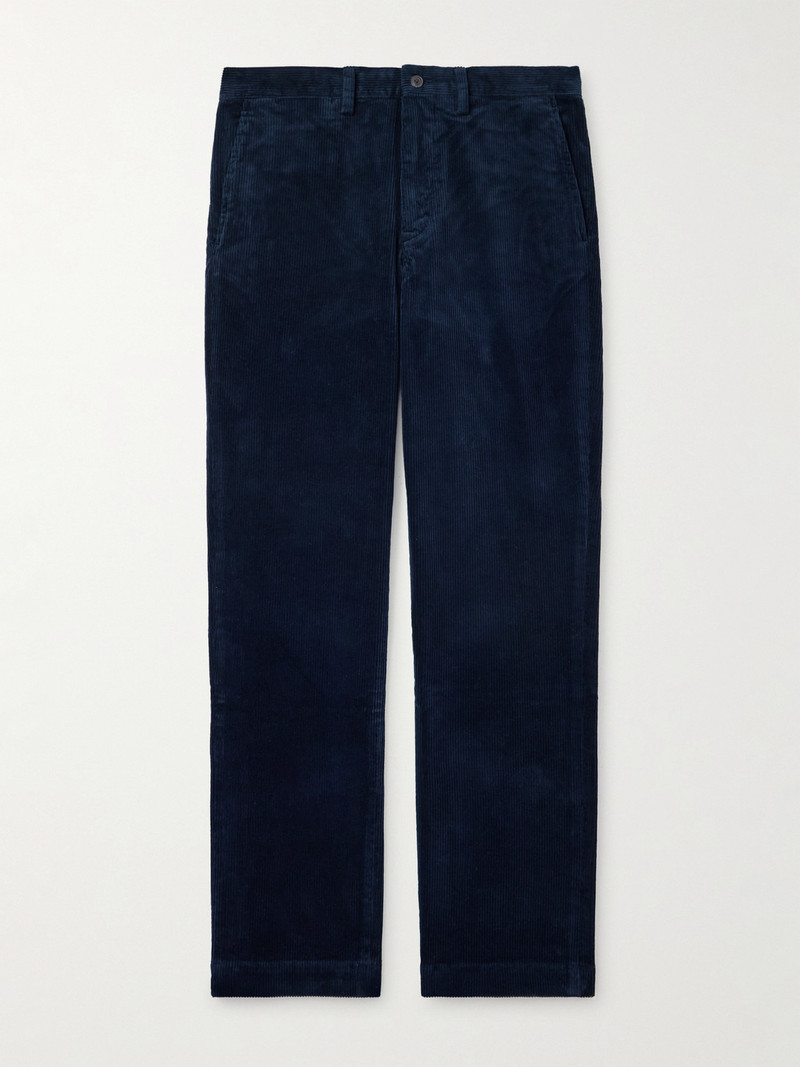 Bedford Slim-Fit Straight-Leg Cotton-Blend Corduroy Trousers 1