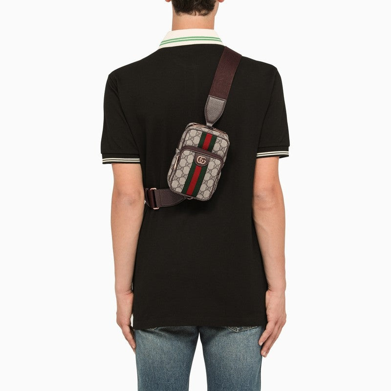 GUCCI Gucci Ophidia Gg Beige/Ebony Mini Bag outlook